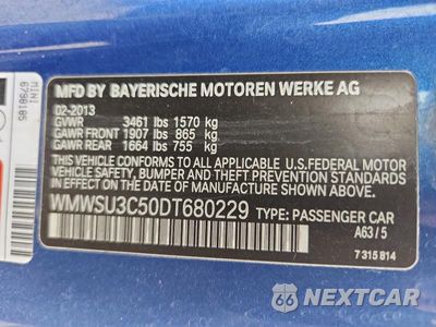 Zdjęcie 12 z 12 samochodu: 2013 MINI COOPER VIN:WMWSU3C50DT680229 - miniatura