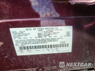 Zdjęcie 13 z 13 samochodu: 2019 FORD EDGE SEL VIN:2FMPK3J99KBC35470 - miniatura