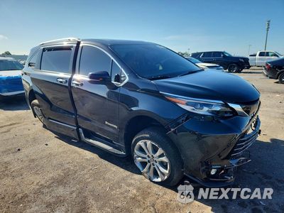 Czwarte zdjęcie samochodu z boku: 2022 TOYOTA SIENNA PLATINUM 7-PASSENGER VIN:5TDERKEC2NS101300 - miniatura