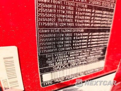 Zdjęcie 12 z 12 samochodu: 2017 JAGUAR F-PACE R - SPORT VIN:SADCL2BV9HA099565 - miniatura