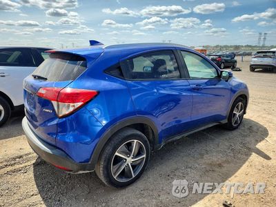 Trzecie zdjęcie samochodu z tyłu: 2022 HONDA HR-V EX VIN:3CZRU6H55NM764424 - miniatura