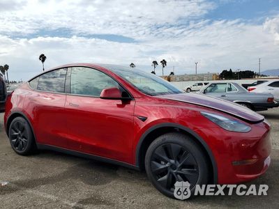 Czwarte zdjęcie samochodu z boku: 2025 TESLA MODEL Y VIN:7SAYGDED7SF221040 - miniatura