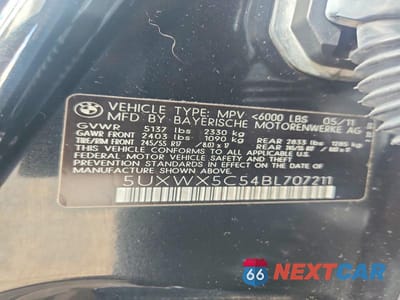 Zdjęcie 13 z 13 samochodu: 2011 BMW X3 XDRIVE28I VIN:5UXWX5C54BL707211 - miniatura