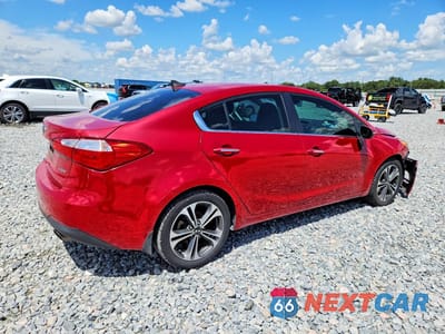 Trzecie zdjęcie samochodu z tyłu: 2014 KIA FORTE EX VIN:KNAFX4A83E5106970 - miniatura