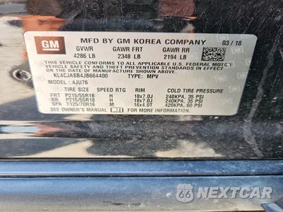 Zdjęcie 13 z 13 samochodu: 2018 BUICK ENCORE PREFERRED VIN:KL4CJASB4JB664400 - miniatura