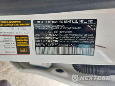 Zdjęcie 12 z 12 samochodu: 2016 MERCEDES-BENZ C 300 4MATIC VIN:55SWF4KB5GU104962 - miniatura