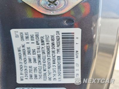 Zdjęcie 13 z 13 samochodu: 2013 HONDA CIVIC EX VIN:2HGFG3B86DH510608 - miniatura