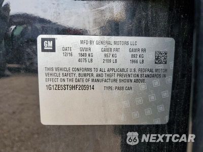 Zdjęcie 13 z 13 samochodu: 2017 CHEVROLET MALIBU LT VIN:1G1ZE5ST9HF205914 - miniatura