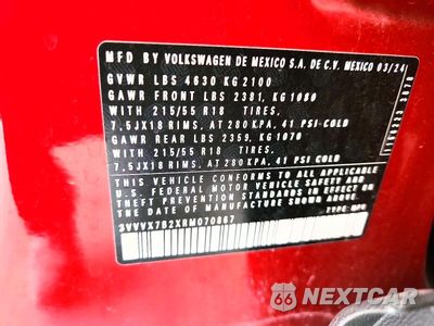 Zdjęcie 12 z 12 samochodu: 2024 VOLKSWAGEN TAOS SE VIN:3VVVX7B2XRM070867 - miniatura