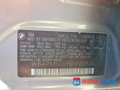 Zdjęcie 12 z 12 samochodu: 2011 BMW 335 I VIN:WBAPM5G59BNN00534 - miniatura