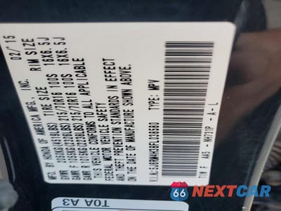 Zdjęcie 13 z 13 samochodu: 2015 HONDA CR-V LX VIN:5J6RM4H38FL038580 - miniatura