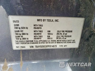 Zdjęcie 13 z 13 samochodu: 2023 TESLA MODEL Y VIN:7SAYGDEEXPF814679 - miniatura