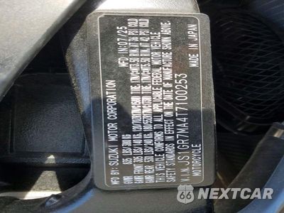 Zdjęcie 9 z 9 samochodu: 2026 SUZUKI GSX-R750 VIN:JS1GR7MA4T7100253 - miniatura