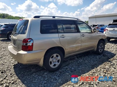 Trzecie zdjęcie samochodu z tyłu: 2006 TOYOTA HIGHLANDER BASE VIN:JTEGD21AX60133410 - miniatura