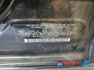 Zdjęcie 12 z 12 samochodu: 2018 HYUNDAI ACCENT SEL VIN:3KPC24A31JE011489 - miniatura