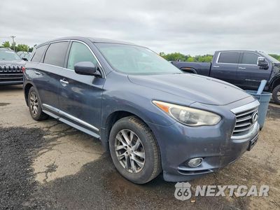 Czwarte zdjęcie samochodu z boku: 2013 INFINITI JX35 BASE VIN:5N1AL0MM0DC304017 - miniatura