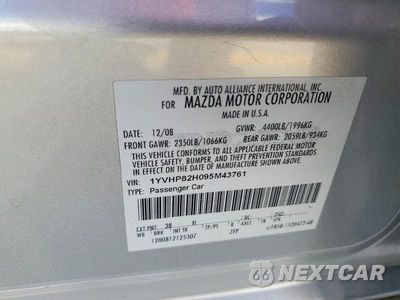 Zdjęcie 12 z 12 samochodu: 2009 MAZDA 6 I VIN:1YVHP82H095M43761 - miniatura