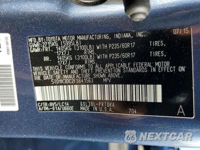Zdjęcie 13 z 13 samochodu: 2015 TOYOTA SIENNA XLE 8-PASSENGER VIN:5TDYK3DC2FS641563 - miniatura