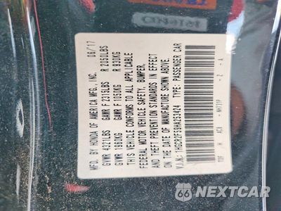 Zdjęcie 13 z 13 samochodu: 2017 HONDA ACCORD SPORT VIN:1HGCR2F59HA253424 - miniatura