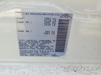 Zdjęcie 12 z 12 samochodu: 2024 NISSAN ALTIMA S VIN:1N4BL4BV5RN393371 - miniatura