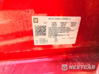 Zdjęcie 12 z 12 samochodu: 2018 GMC SIERRA K1500 SLT VIN:1GTV2NEC5JZ203723 - miniatura