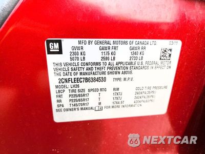 Zdjęcie 13 z 13 samochodu: 2011 CHEVROLET EQUINOX LT VIN:2CNFLEEC7B6384530 - miniatura