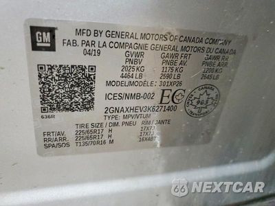 Zdjęcie 13 z 13 samochodu: 2019 CHEVROLET EQUINOX LS VIN:2GNAXHEV3K6271400 - miniatura