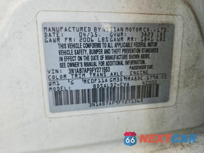 Zdjęcie 12 z 12 samochodu: 2015 NISSAN SENTRA SV VIN:3N1AB7AP9FY271563 - miniatura