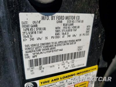 Zdjęcie 13 z 13 samochodu: 2015 FORD EXPEDITION EL XLT VIN:1FMJK1JT5FEF07142 - miniatura