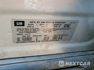 Zdjęcie 12 z 12 samochodu: 2016 BUICK ENCORE VIN:KL4CJESB8GB593041 - miniatura