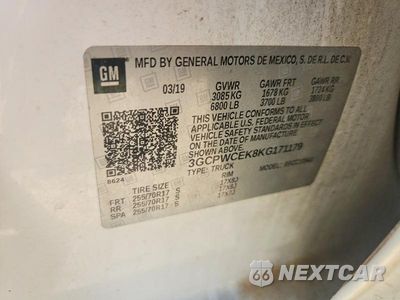 Zdjęcie 12 z 12 samochodu: 2019 CHEVROLET SILVERADO C1500 LT VIN:3GCPWCEK8KG171179 - miniatura