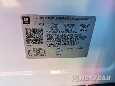 Zdjęcie 13 z 13 samochodu: 2019 CHEVROLET EQUINOX LT VIN:2GNAXTEV5K6282143 - miniatura