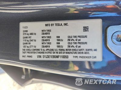 Zdjęcie 13 z 13 samochodu: 2022 TESLA MODEL 3 VIN:5YJ3E1EB5NF110050 - miniatura