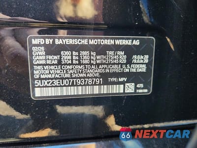 Zdjęcie 13 z 13 samochodu: 2026 BMW X5 XDRIVE40I VIN:5UX23EU07T9378791 - miniatura