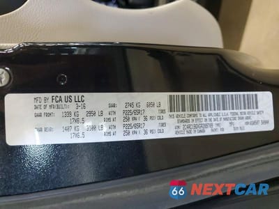 Zdjęcie 13 z 13 samochodu: 2016 CHRYSLER TOWN & COUNTRY TOURING VIN:2C4RC1BGXGR289709 - miniatura