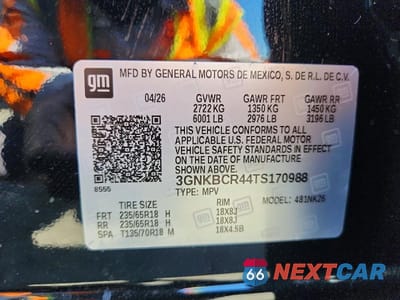 Zdjęcie 13 z 13 samochodu: 2026 CHEVROLET BLAZER 2LT VIN:3GNKBCR44TS170988 - miniatura