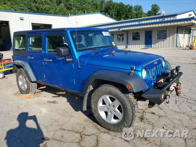 Czwarte zdjęcie samochodu z boku: 2015 JEEP WRANGLER UNLIMITED SPORT VIN:1C4BJWKG9FL533605 - miniatura