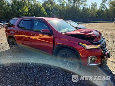 Czwarte zdjęcie samochodu z boku: 2022 CHEVROLET TRAVERSE RS VIN:1GNEVJKW8NJ146170 - miniatura