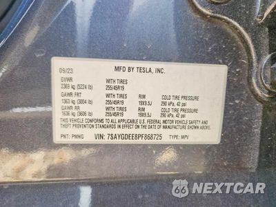 Zdjęcie 13 z 13 samochodu: 2023 TESLA MODEL Y VIN:7SAYGDEE8PF868725 - miniatura