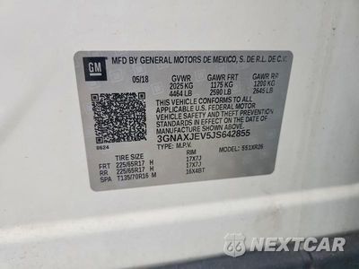 Zdjęcie 13 z 13 samochodu: 2018 CHEVROLET EQUINOX LT VIN:3GNAXJEV5JS642855 - miniatura