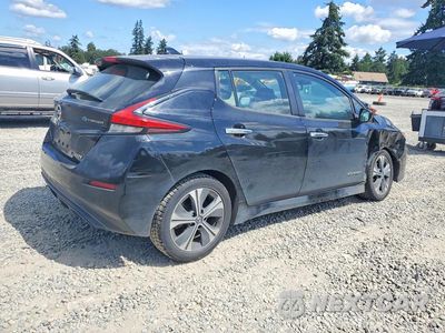 Trzecie zdjęcie samochodu z tyłu: 2019 NISSAN LEAF SV VIN:1N4AZ1CP6KC316387 - miniatura