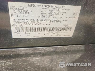 Zdjęcie 13 z 13 samochodu: 2016 FORD EXPLORER XLT VIN:1FM5K8D83GGC31499 - miniatura