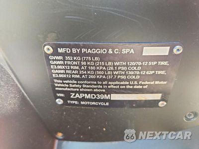 Zdjęcie 8 z 8 samochodu: 2024 VESPA GTS/SEI GIORNI 300 VIN:ZAPMD39M5R5201470 - miniatura