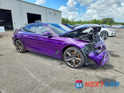 Czwarte zdjęcie samochodu z boku: 2022 GENESIS G70 3.3T STANDARD VIN:KMTG54TE8NU103263 - miniatura
