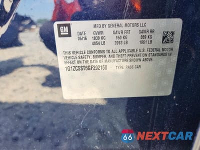 Zdjęcie 12 z 12 samochodu: 2016 CHEVROLET MALIBU LS VIN:1G1ZC5ST6GF292160 - miniatura