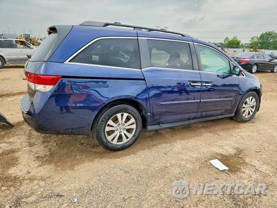 Trzecie zdjęcie samochodu z tyłu: 2017 HONDA ODYSSEY EXL VIN:5FNRL5H60HB014109 - miniatura