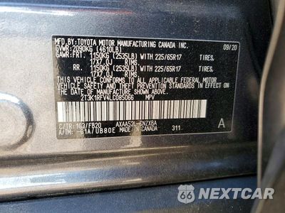 Zdjęcie 14 z 14 samochodu: 2020 TOYOTA RAV4 LE VIN:2T3K1RFV4LC085066 - miniatura