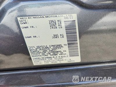 Zdjęcie 12 z 12 samochodu: 2022 NISSAN ALTIMA SL VIN:1N4BL4EV8NN424862 - miniatura