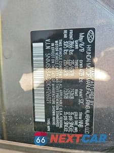 Zdjęcie 13 z 13 samochodu: 2019 HYUNDAI SANTA FE ULTIMATE 2.4L VIN:5NMS53AD0KH126021 - miniatura