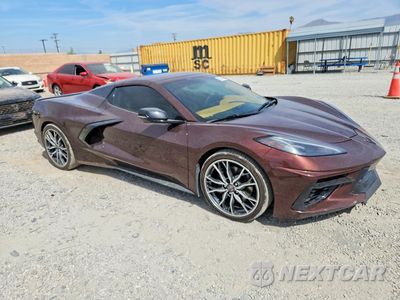 Czwarte zdjęcie samochodu z boku: 2023 CHEVROLET CORVETTE STINGRAY 3LT VIN:1G1YC3D46P5117550 - miniatura